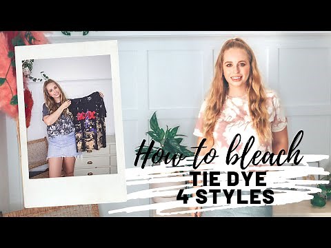 How to BLEACH tie dye (aka the reverse tie dye) for beginners