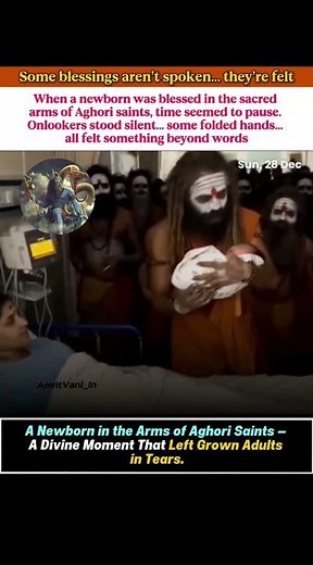 Some blessings aren’t spoken… they’re felt #hindudeity #bhakti #divinemoment #aghoribaba #bhagwan