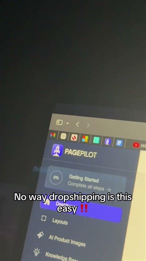 Literally can make your page and ads in seconds #dropshipping #ecomm #ai #aidropshipping #eccomerce