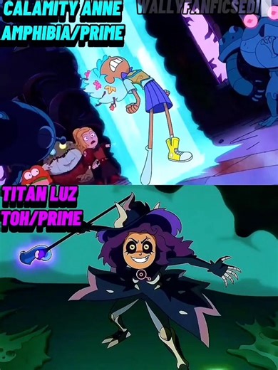 Calamity Anne(Amphibia) vs Titan Luz(TOH)