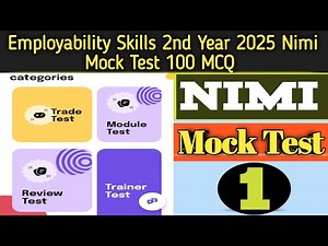 Employability Skills ITI 2nd Year 2025 |Nimi Mock Test 100 MCQ |Nimi Mock Test- 1 |ITI Cbt Exam 2025