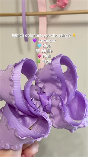 The ruffle bow collection for spring is HERE 🌸 #springbows #boutiquebows #girlsbows #easterbow #pastelbows