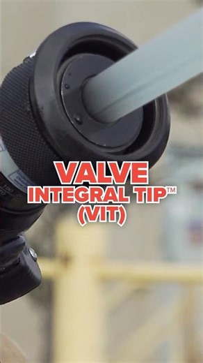 VIT Valve Integral Tip™ nozzle: the functional smooth bore that lets you attach a combination nozzle