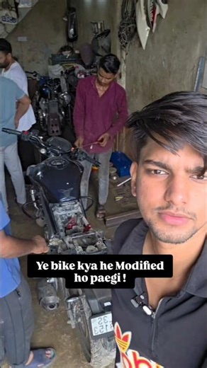 Ye bike kya he Modified hogi ! Dhappaaa... #shorts