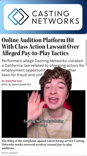 Casting Networks is being sued! Enough with the costly platforms. #casting #castingnetworks #actors #auditions #castingcalls #backstage #actorsaccess #lawsuit #california #lacasting