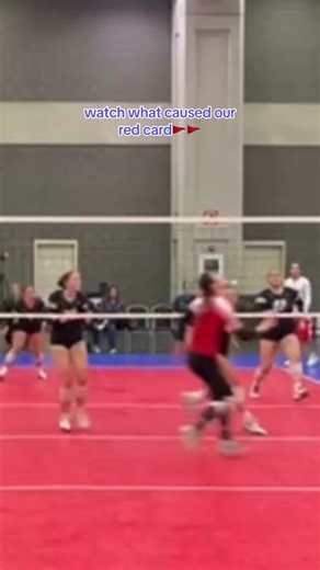 the cards were more towards my coach (off camera) who was fighting for me😌😌😌 #volleyball #redcard #yellowcard #ref #badcall #pancake #libero