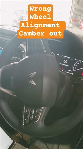 wrong camber result steering not straight.Adjust the toe first then adjust the camber angle .