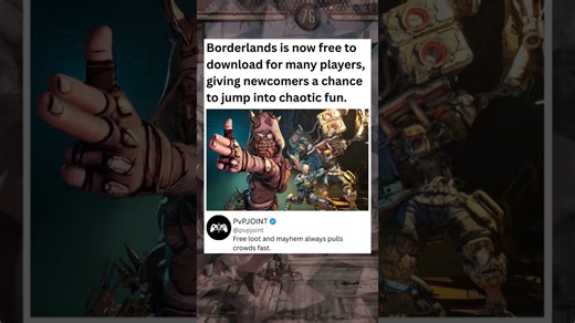 Borderlands is now free to download for many players,giving newcomers a chance to jump #borderlands