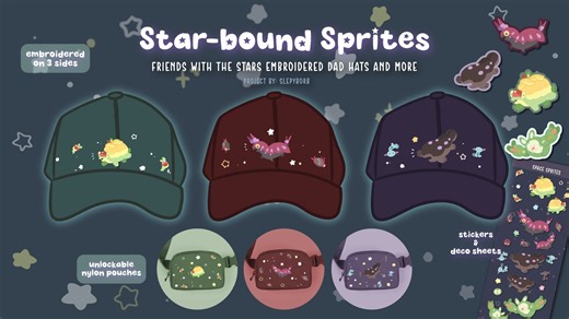 Star-bound sprites: friends with the stars dad hats