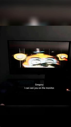 GREGORY:"I CAN YOU ON THE MONITOR??"(FNAF SECURITY)#shorts