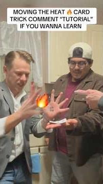 The Best Card Trick With Fire Moving The Heat #tricks #heat #secrets #fire #magician