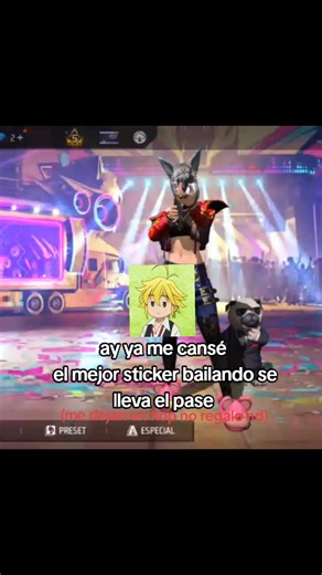 El mejor sticker que baila para ganar el pase de Free Fire