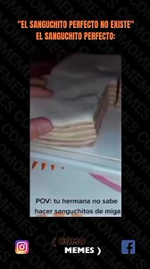 El sanguchito perfecto: | Como Memes