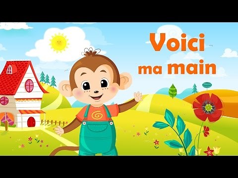 Voici ma main - Comptine avec gestes pour enfants et bébés (avec les paroles)