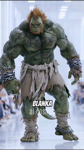 Street Fighter Characters Flex Muscles in AI Fashion Show