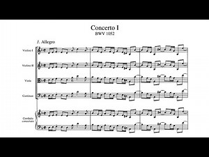 J. S. Bach - Harpsichord Concerto No. 1 in D minor, BWV 1052 (Corti)