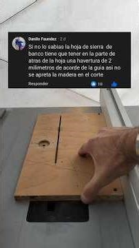 Responding to a comment about aligning the table saw blade with the parallel guide