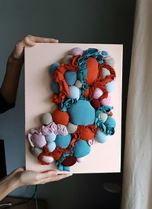 Textile Art Wall Hanging Soft Textured Sculpture on Canvas Textile Artwork Abstract Fabric Wall Hanging Modern Art Textured 3d Wall Art - Etsy