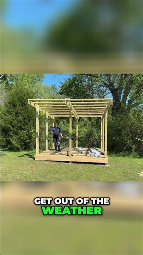 Building the ULTIMATE Backyard BBQ Shack! #shorts