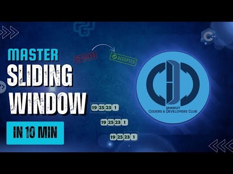 Sliding Window Technique Explained | CP Series