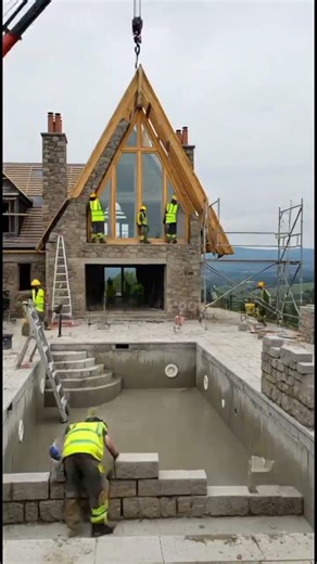 From Empty Backyard to Amazing Swimming Pool! 😱💦 #swimmingpool #poolbuild #poolconstruction