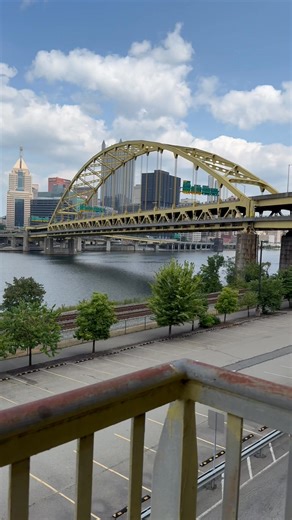 7.2K views · 323 reactions | Walking the Fort Pitt Bridge walkway, there’s so much to see! #pittsburgh #pedestrian #bridge | View Pittsburgh | Facebook