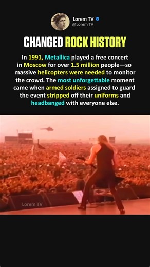 The Moscow 1991 Concert That Changed History #shorts