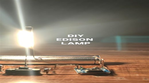 Science depot | (Satisfying)DIY-Minimalist Decor Light Using Edison Filament LED Copper wire Lamp #diy​ | Instagram