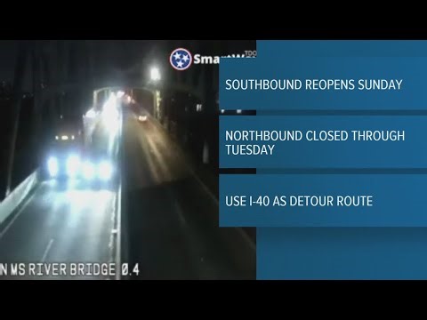 All lanes on I-55 Mississippi River bridge scheduled to be closed over the weekend for repairs