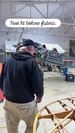 5K views · 28 reactions | 5-unit Build Stearman wings. Doing final test fit before we cover the uppers and center section. #vintageaircraft #pilot #stearman | Big Sky Stearman | Facebook
