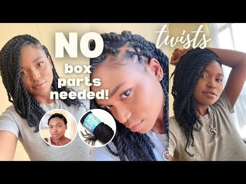Brazilian Wool Twists on Short TWA Natural Hair | NO Box Parts Needed! | Done in Less than 4 Hours