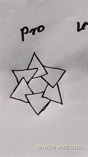 How to draw "3d star" #trend