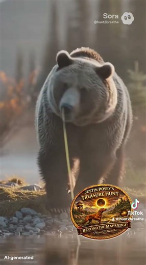 Hooked one! It’s a… oh my gawd a bear. Ahhhhhh. Justin Posey! Treasure Hunt! Beyond the Maps Edge!