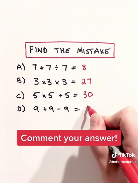 Can you find the mistake?? Comment your answer! #math #mathematics #mathteacher #mathpuzzle #mathtricks #fyp #fypシ