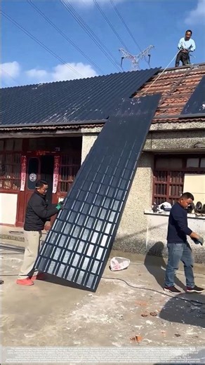 Roof renovation with resin tiles#shorts