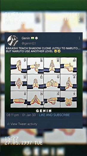 KAKASHI TEACH HOW TO USE SHADOW CLONE JUTSU 🙂🤗 ||#naruto #narutoshippuden