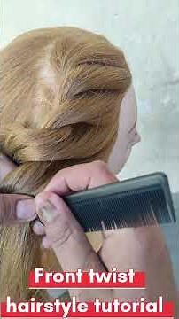 Front twist hairstyle, learn front hairstyle in just 2 minutes