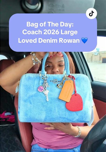 Stunning Coach Large Loved Denim Rowan Bag Showcase