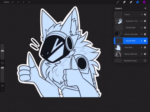 Digital Protogen Furry Emote/sticker Bases (pack 7) - Etsy