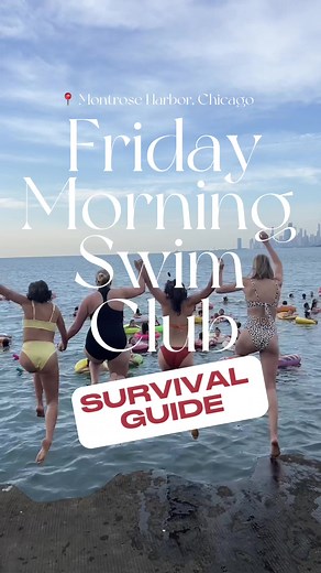 this one’s for the summertime chi girlies trying not to drown in lake michigan 🫶 #summertimechi #chicago #chicagobucketlist #fridaymorningswimclub #lakemichigan #chicagolakeview #chicagosummer