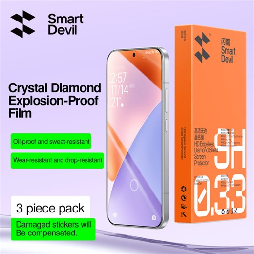 SmartDevil HD Crystal Diamond Tempered Glass For POCO X8 Pro/X8 Pro Max/Redmi Turbo 5Max/5 Shatterproof Drop-Resistant Highly Fingerprint-Resistant Bezel-Less | Lazada PH