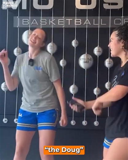 From teammates to dance partners 😂 Charlisse Leger-Walker talks with Autumn Johnson about teaching Gianna Kneepkens her favorite dance moves 💃 #NCAAWBB x UCLA Women's Basketball | March Madness Women's Basketball