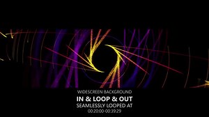 Abstract Glowing Particle Lines Tunnel Loop Background