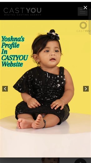The Joys of Yoshna on Instagram: "Yoshna's profile in CASTYOU website #castyou #digitalcastingagency #babygirl #babyfashion #portfolio_shoot #profile"