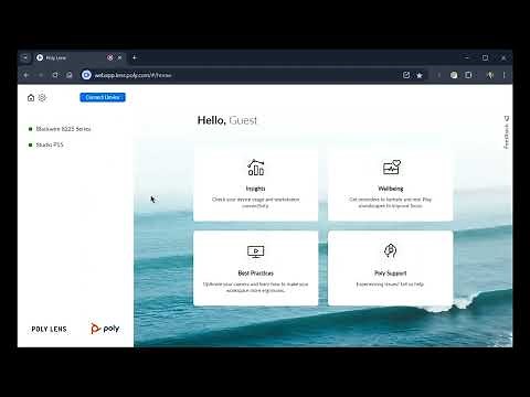 Poly Lens Web App for Chrome OS