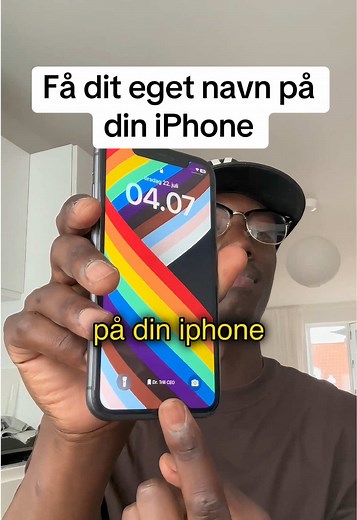 Få dit eget navn vist på din iPhone-skærm