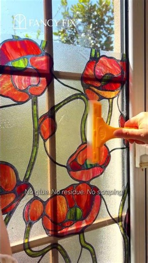 No Glue, No Residue ✨ | Fancyfix Decorative Window Film Collection