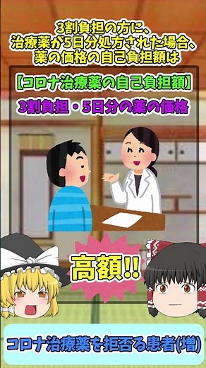 コロナ治療薬負担増！コロナ治療薬３種にかかる費用と使用するメリットを徹底解説！ #新型コロナウイルス #ゆっくり解説