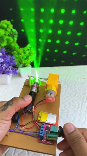 Amazing 🔥 Laser Light Project ⚡🔌 #simple #hacks #ideas #amazing #experiment #schoolproject