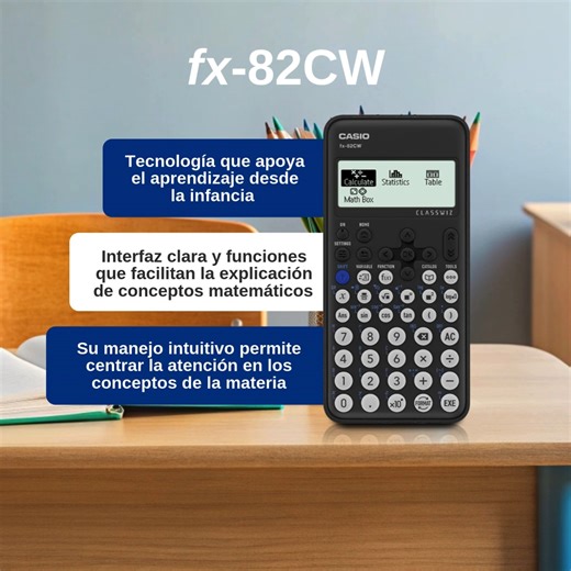 La fx-82CW integra una interfaz clara y funciones esenciales que facilitan la explicación de conceptos matemáticos en clase. #CasioEducación #YoEnseñoConCASIO | Casio Educación México | Facebook